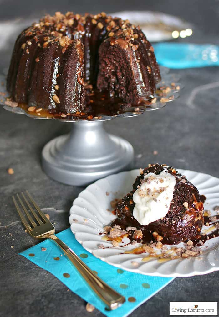 Better Than Sex Cake Recipe you can't resist! Easy Chocolate Bundt cake filled with caramel and toffee makes a sinful dessert. 