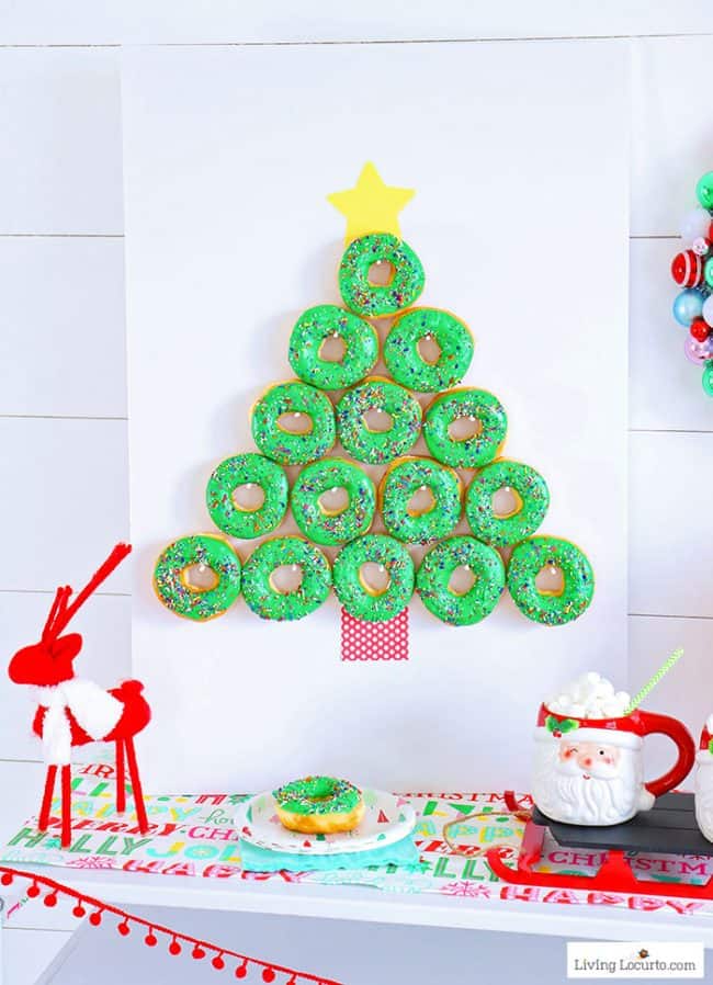 Christmas Tree Donut Wall