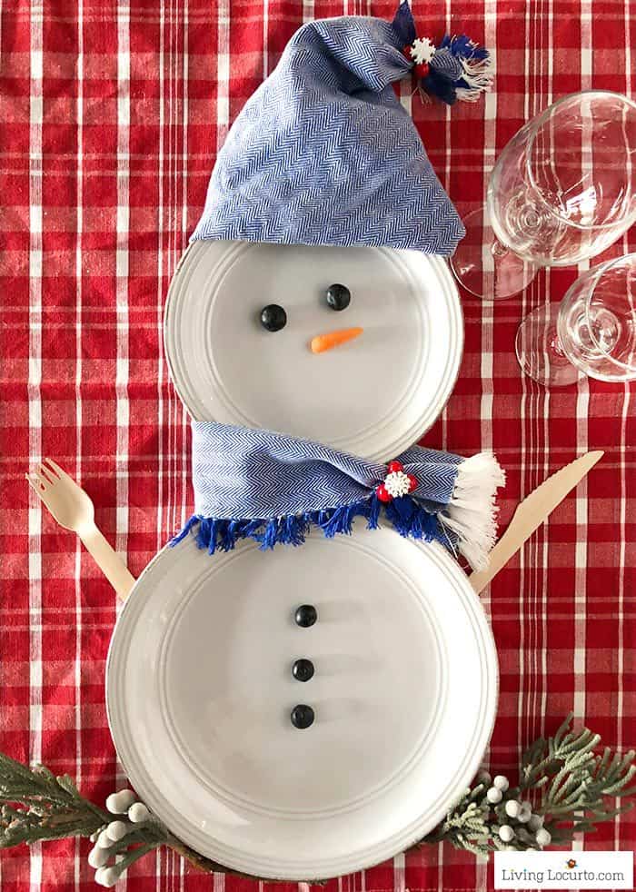 5 Snowman Plates for a Christmas Table
