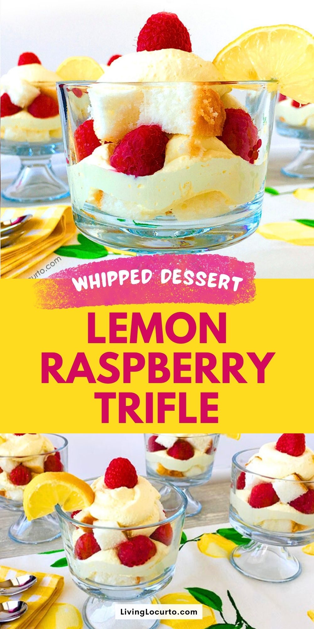 Easy Lemon Raspberry Trifle 2 Lemon Raspberry Trifle Dessert Recipe