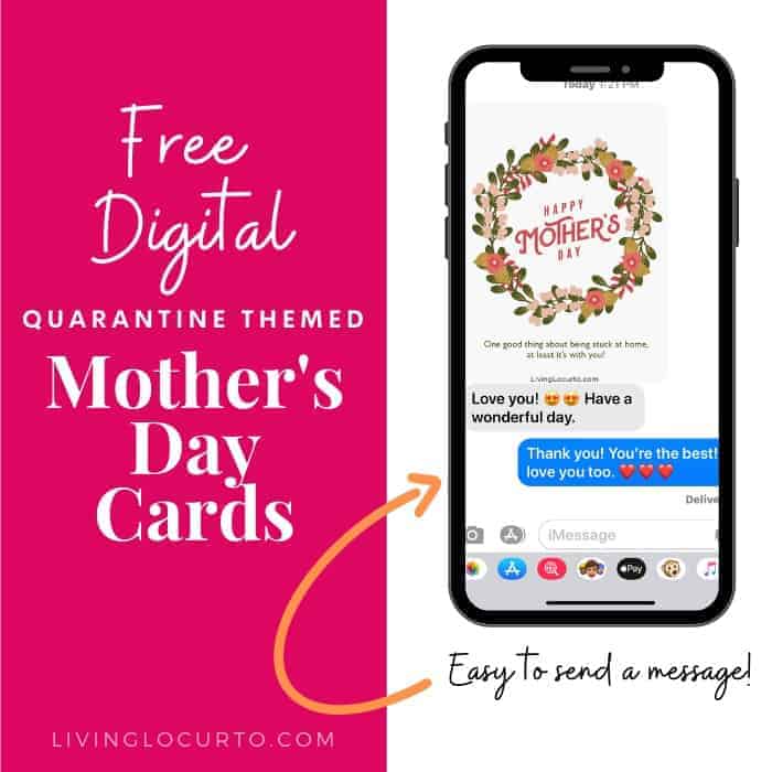 Digital Quarantine Mothers Day Cards Living Locurto