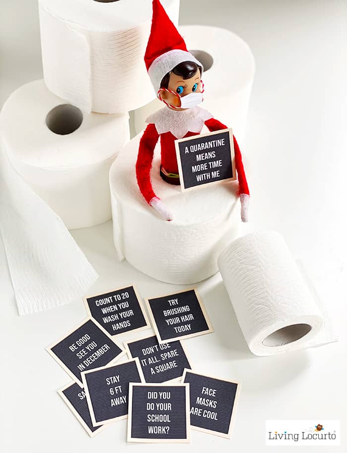 9 Hilarious Stuck at Home Elf Letter Board Printables