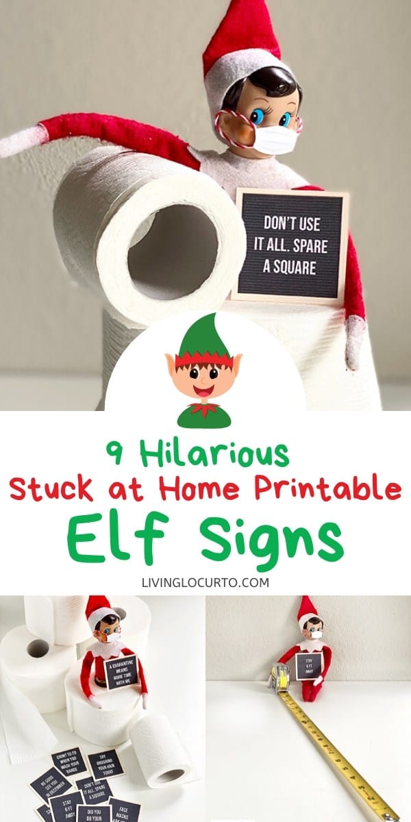 Elf Stuck at Home Letter Board Signs Printables Living Locurto