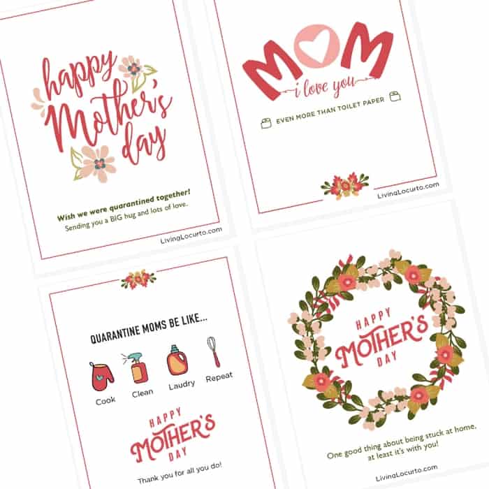INSTANT DOWNLOAD Quarantine Mother's Day Card Printable Happy Mother's Day Greenery card for Mom Eucalyptus Greenery card for mum mother