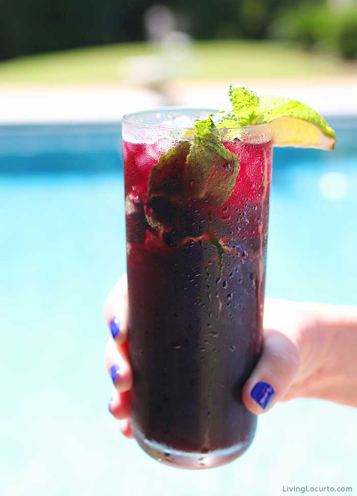 16 Big Batch Party Drink Recipes 12 Blueberry Mojito Drink Recipe - Big Batch Pitcher Cocktail