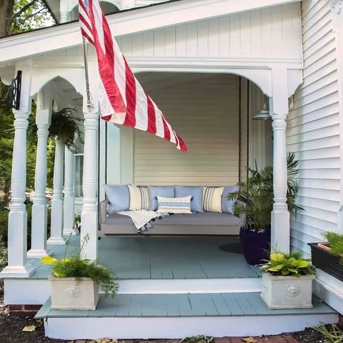 Porch Swing Bed with Rope