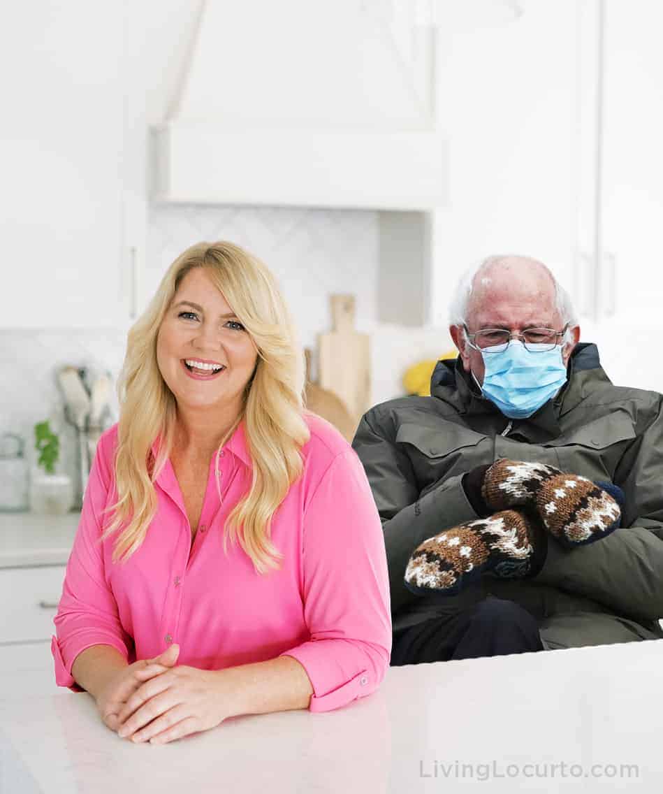 Bernie Sanders meme with Amy Locurto