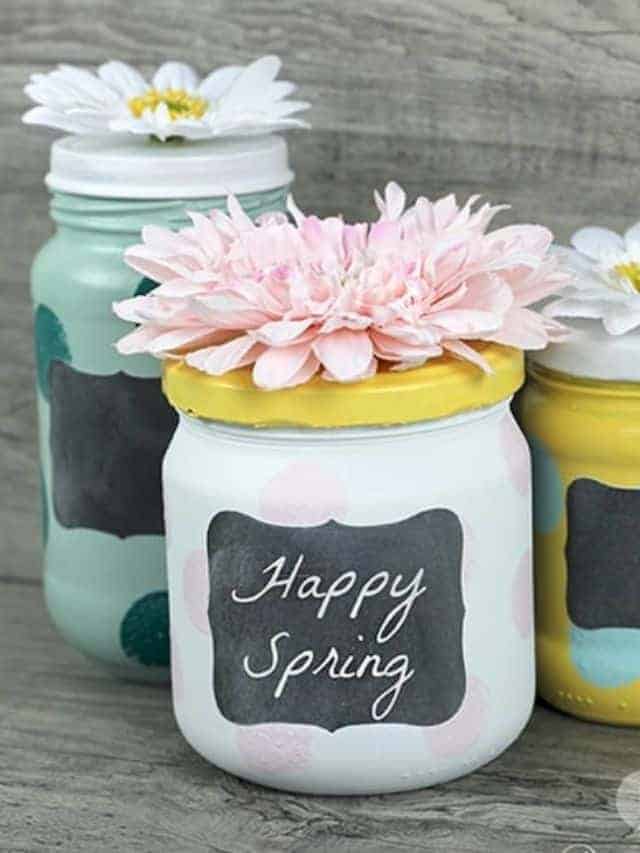 DIY Repurposed Jars Craft Story