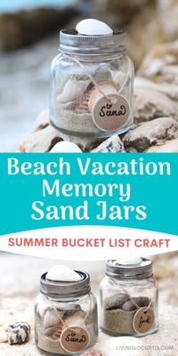 Beach Memory Sand Jars Summer Bucket List Craft