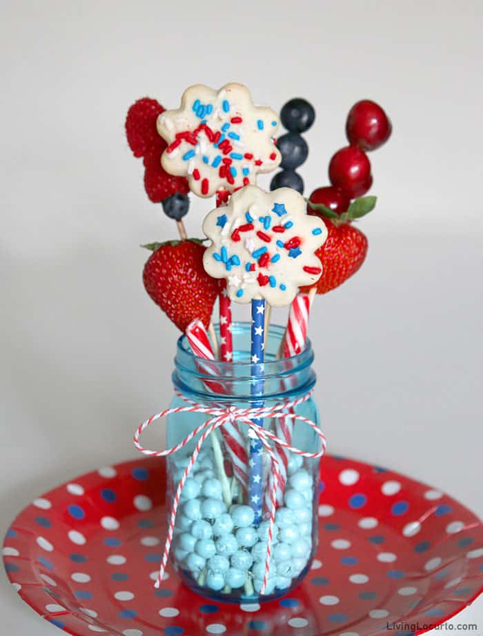 Red White and Blue Dessert Jarcuterie