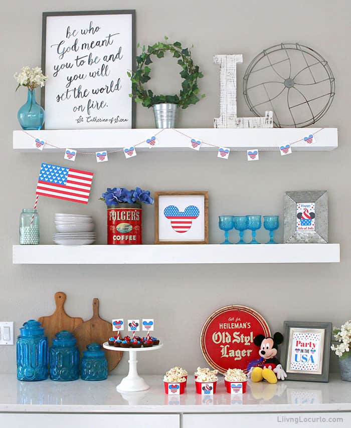 Disney 4th of July Party Decor