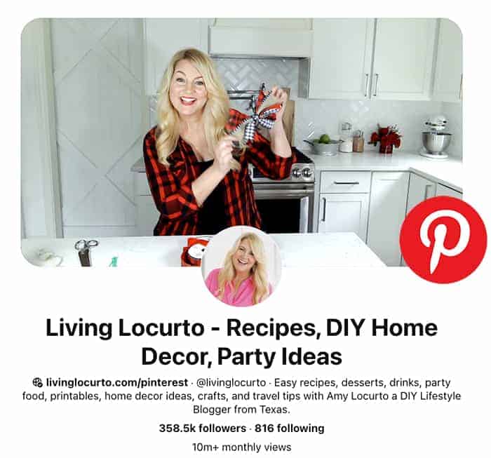 Amy Locurto Pinterest Creator Influencer Blogger Dallas Texas Living Locurto