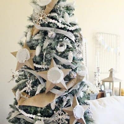 Christmas Tree Painting white