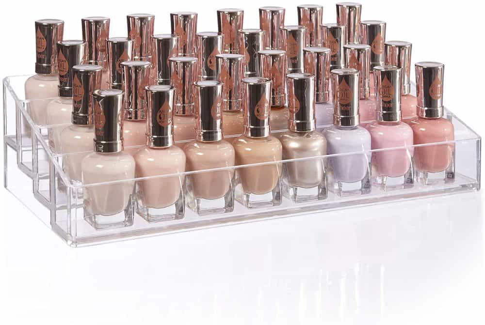 Easy Bathroom Organization Ideas 8 Clearn Nail Polish Organizer