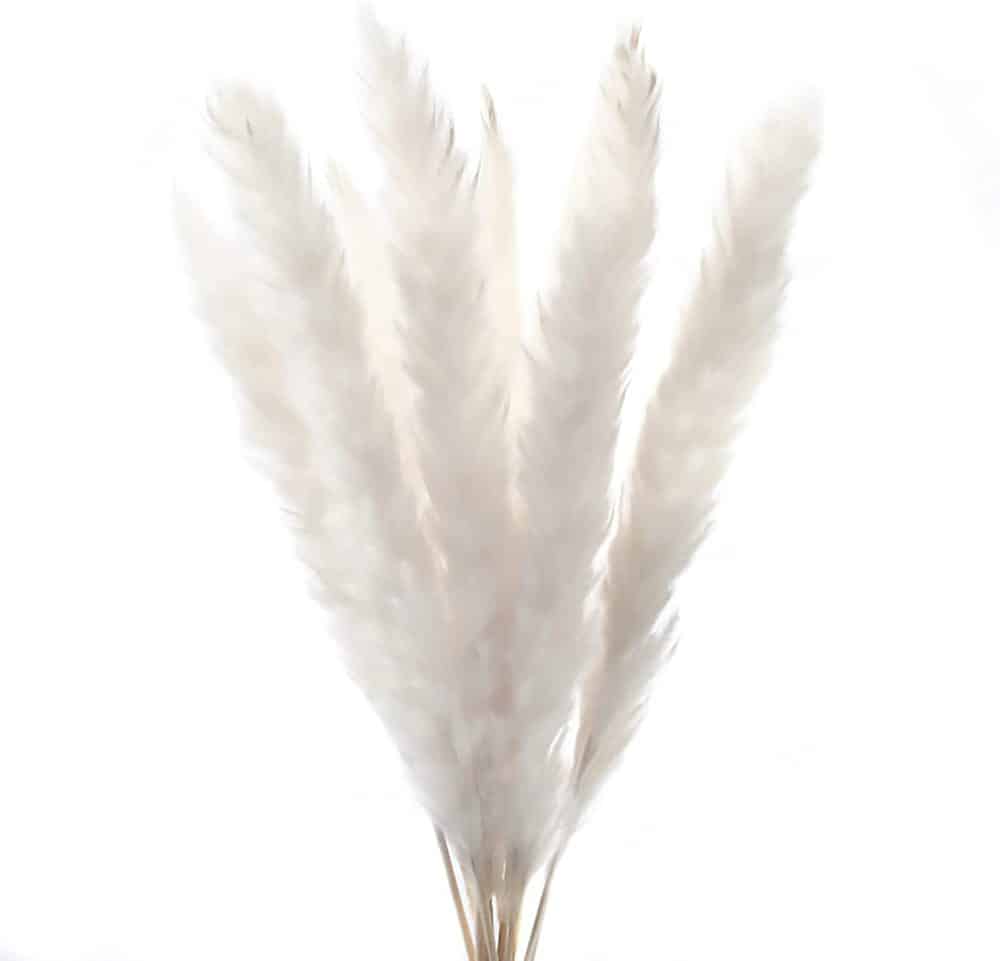 faux white grass