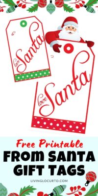 Santa Gift Tags free Printables