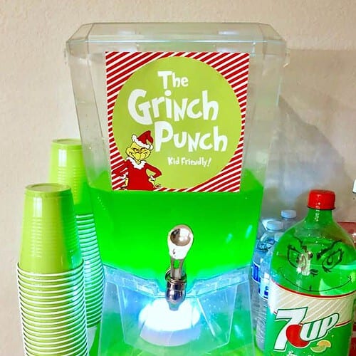 Glowing Green Grinch Punch Recipe