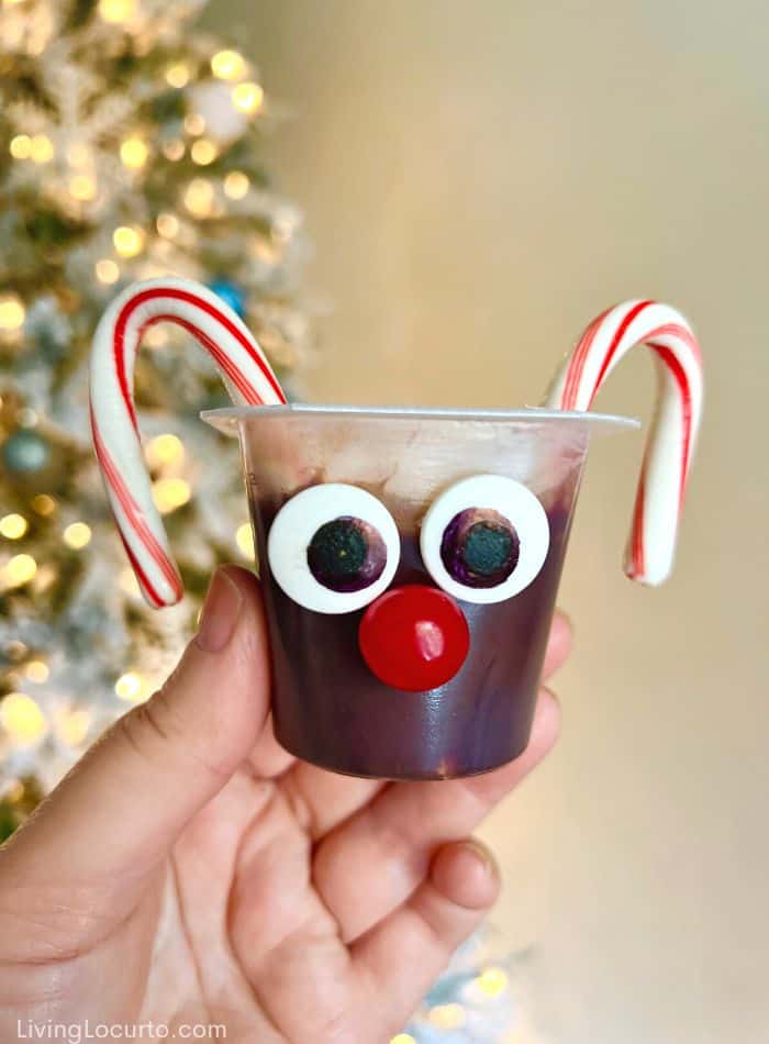 Candy Cane Pudding Cups