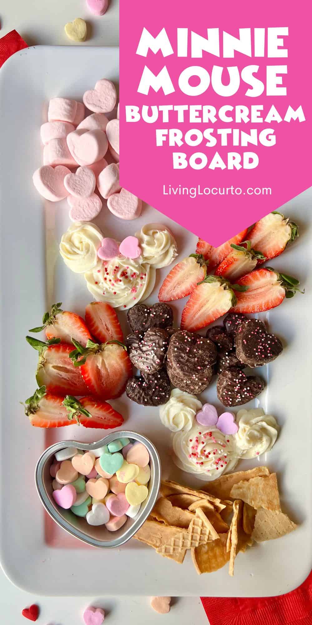 Minnie Mouse Buttercream Frosting Board