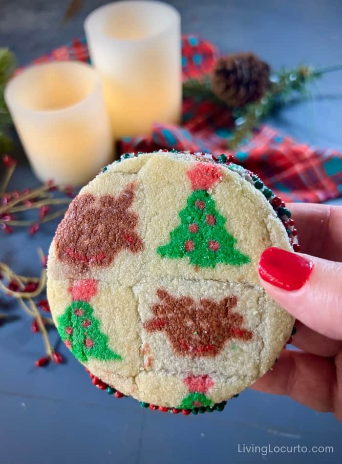 Air Fryer Christmas Cookie Sandwich Recipe