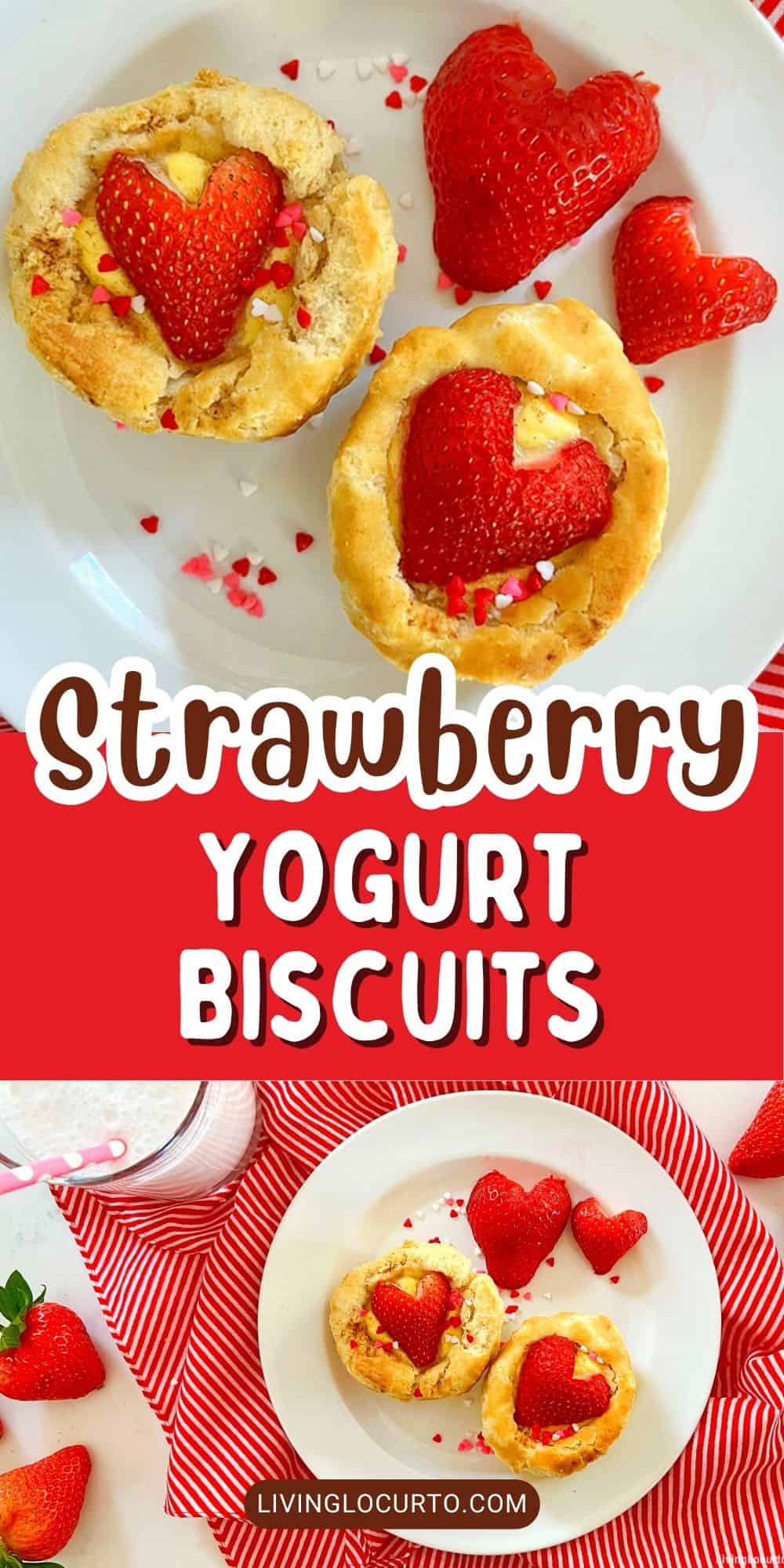 Strawberry Yogurt Biscuits