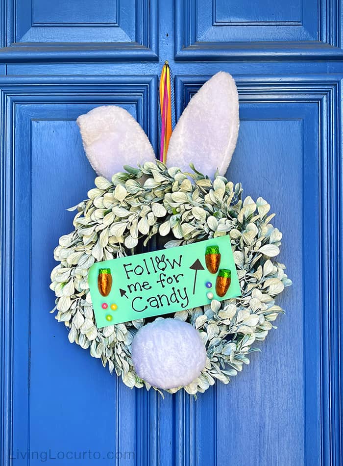 DIY Bunny Butt Wreath