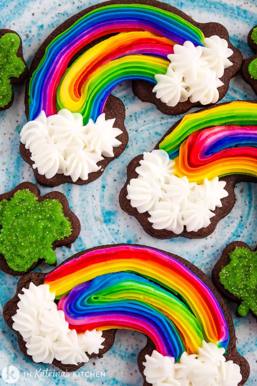 17 Easy Rainbow Desserts 15 Easy Rainbow Desserts Rainbow Swirl Frosting Cookies