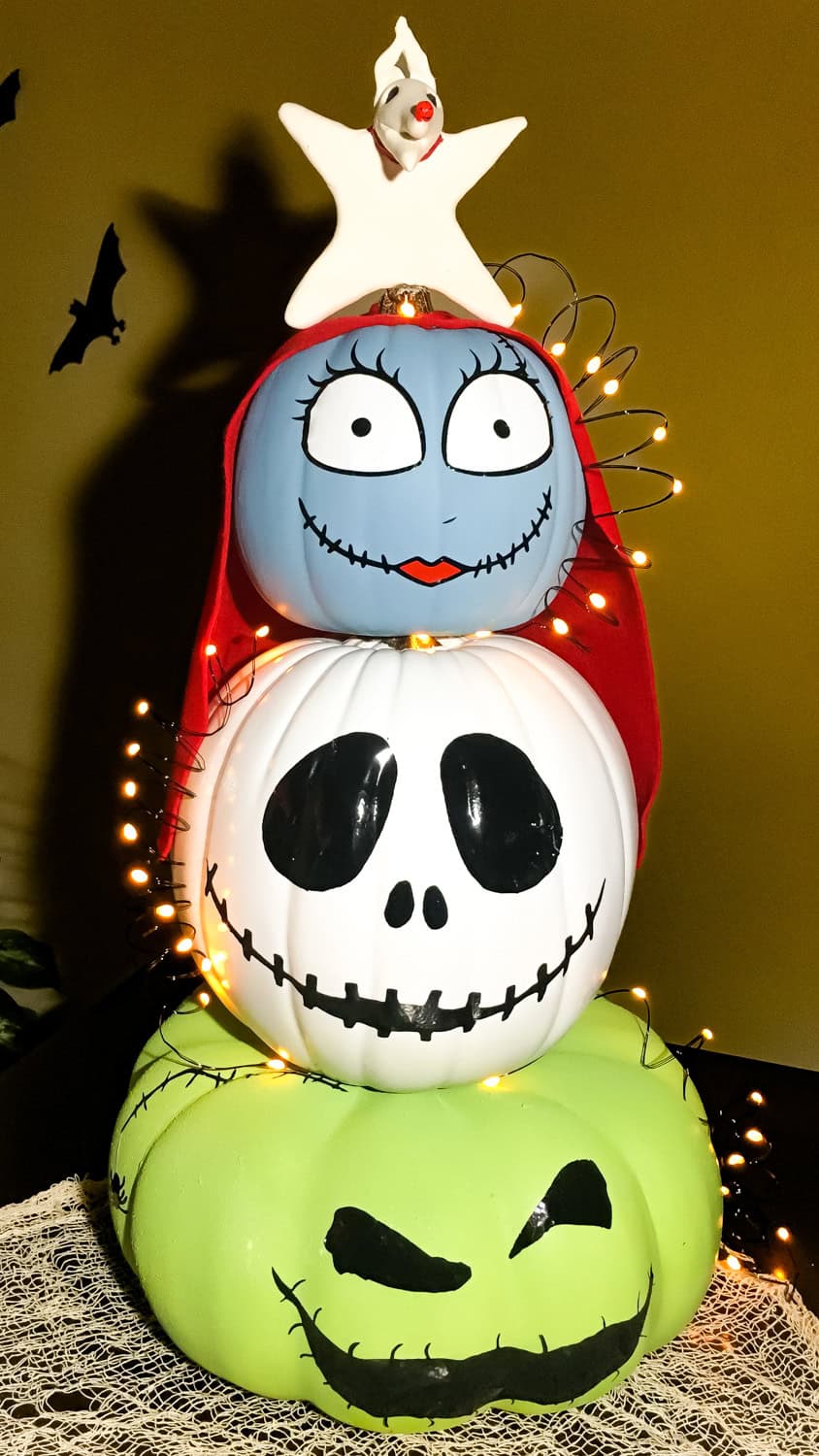 Best Halloween Painted Pumpkins - Nightmare Before Christmas