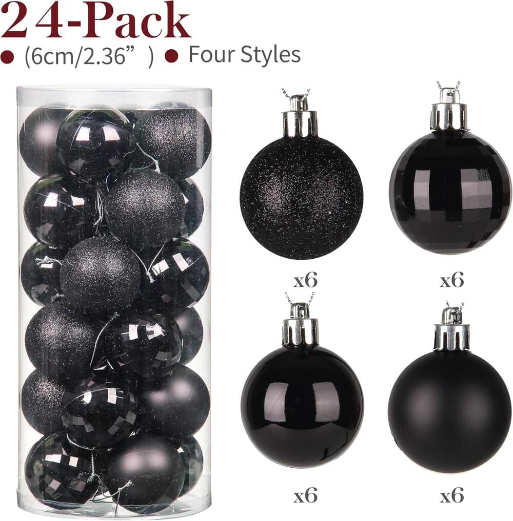 black ornaments