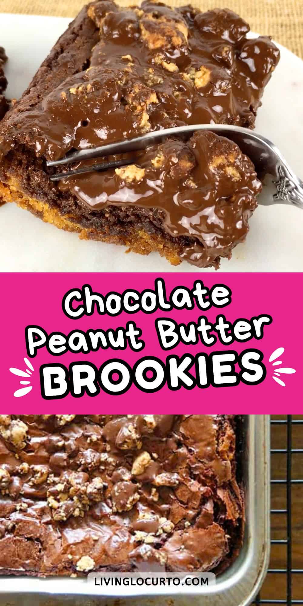 Chocolate Peanut Butter Brookies Recipe