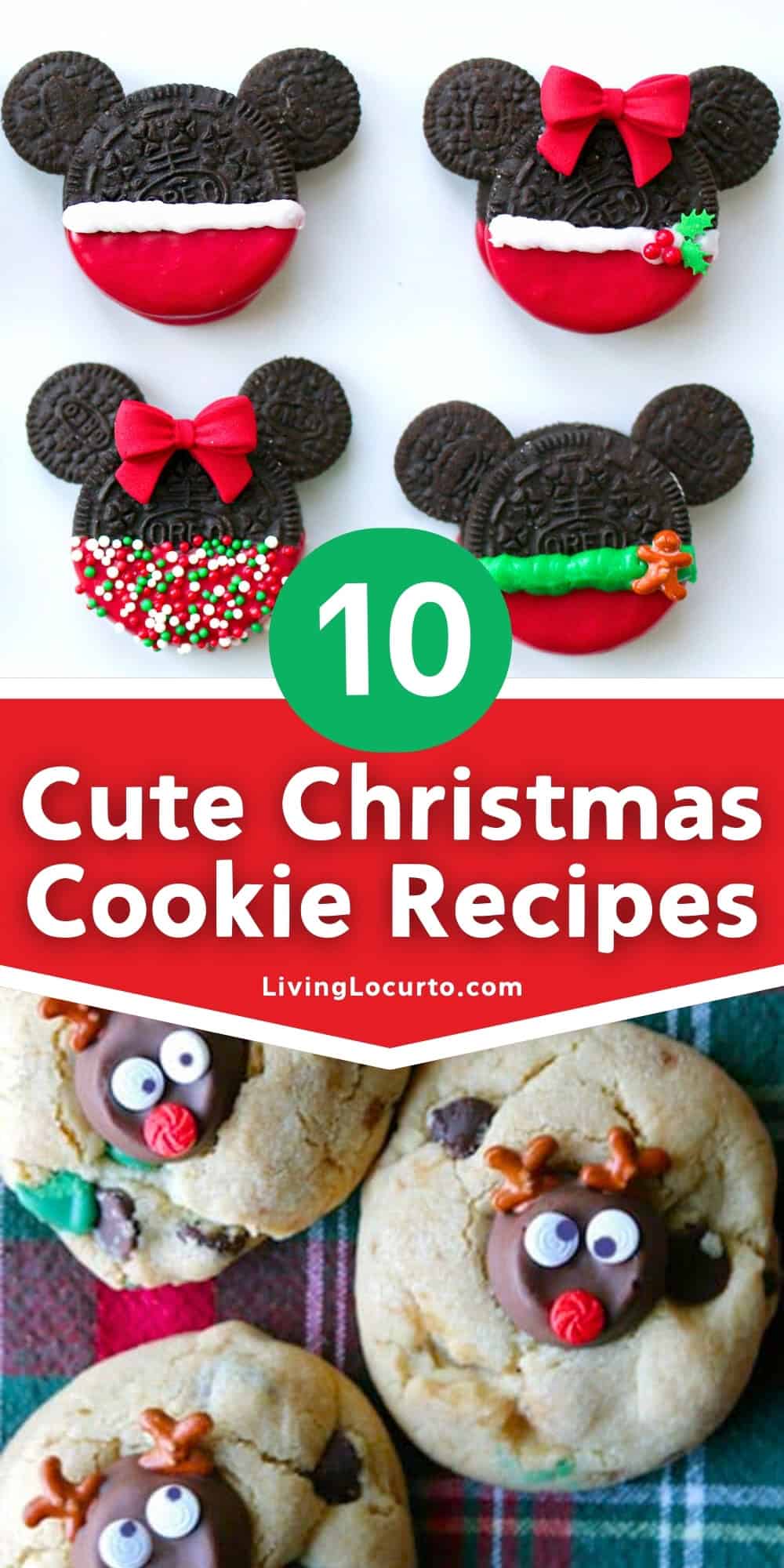 10 Cute Christmas Cookies to Bake This Holiday 2 10 Cute Christmas Cookies to Bake This Holiday. Disney Mickey and Minnie, Santa, Rudolph and more fun holiday decorated cookies.