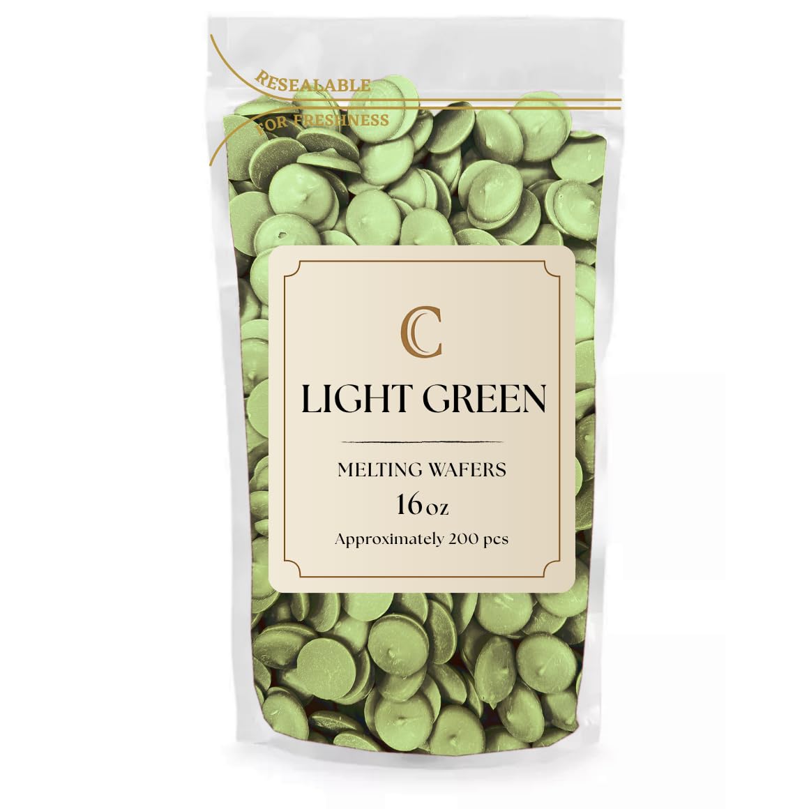 light green candy wafers