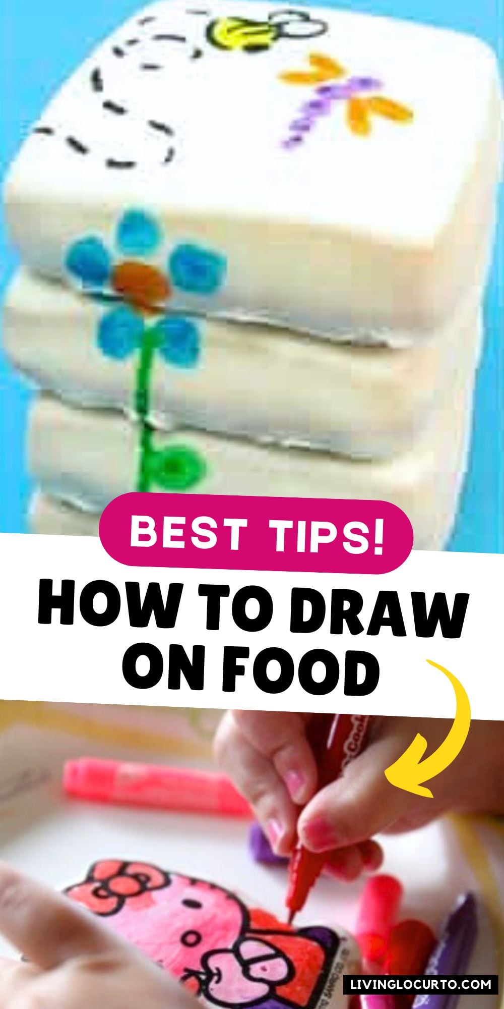 Get the best tips for how to draw on food