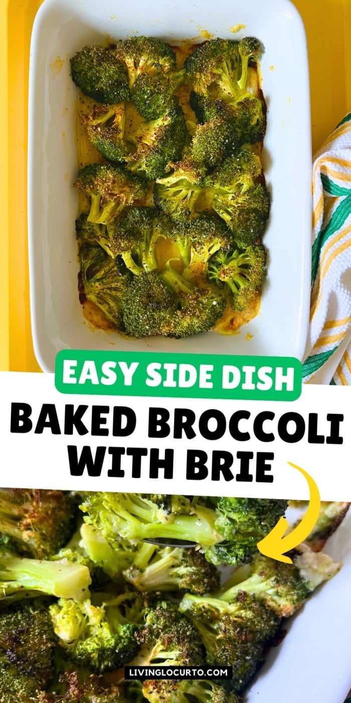 Baked Broccoli with Brie 4 Baked Broccoli with Brie - Easy Side Dish Recipe