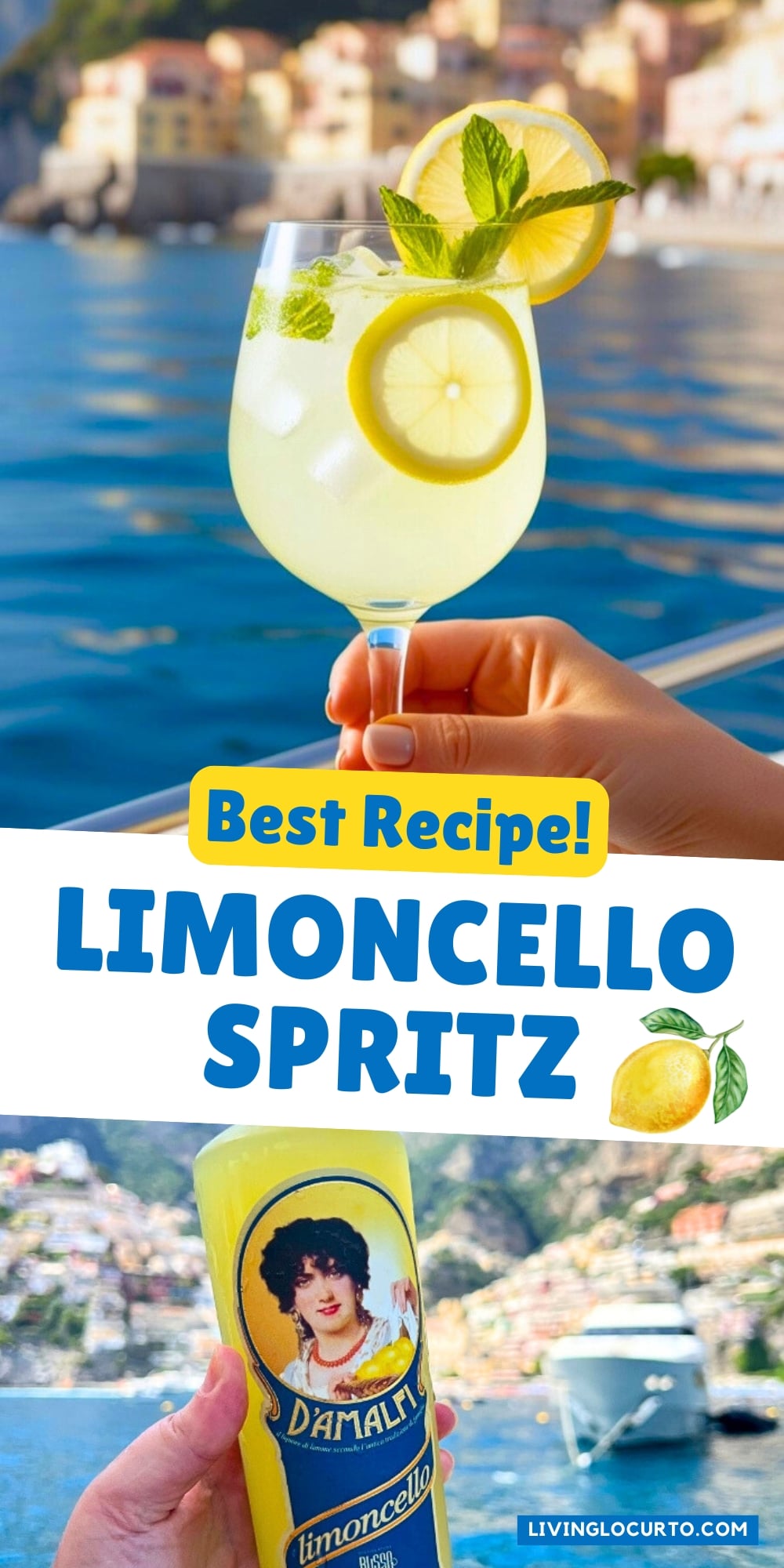 Limoncello Spritz Recipe - Best Summer Cocktail Drink Limoncello Spritz