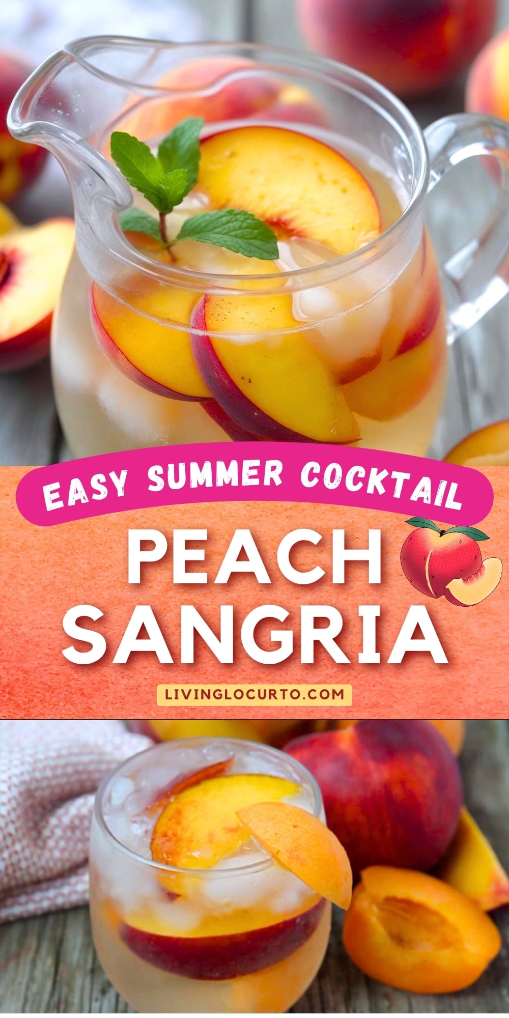 Easy Peach Sangria 2 Peach Sangria Recipe