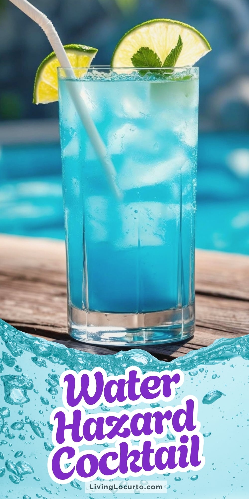 Water Hazard Blue Cocktail Drink