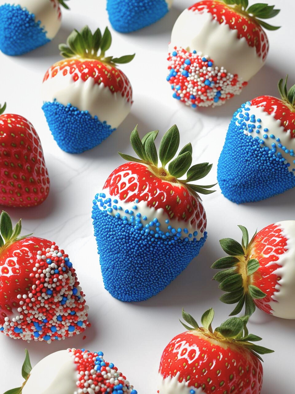 12 Last-Minute 4th of July Desserts 8 4th of July Strawberries Red white and blue Recipe