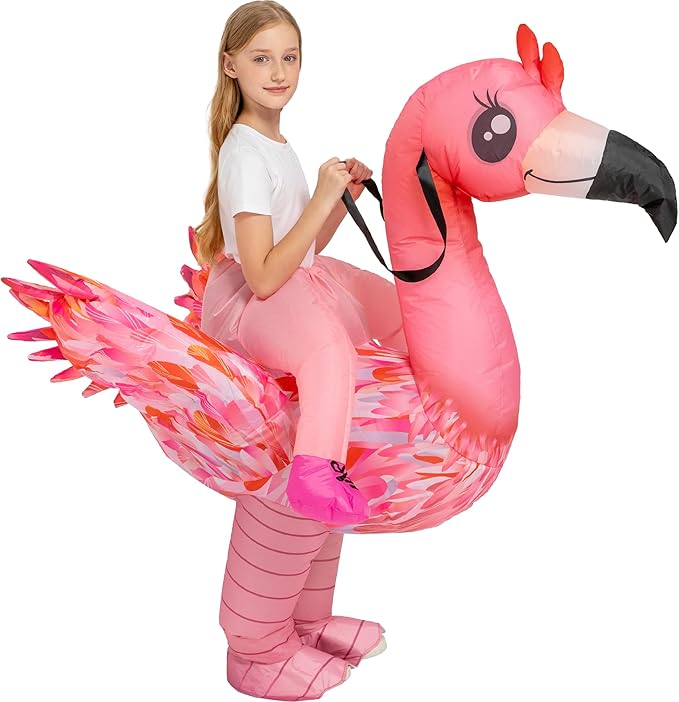 13 Funniest Inflatable Halloween Costumes for Kids in 2025 9 flamingo costume