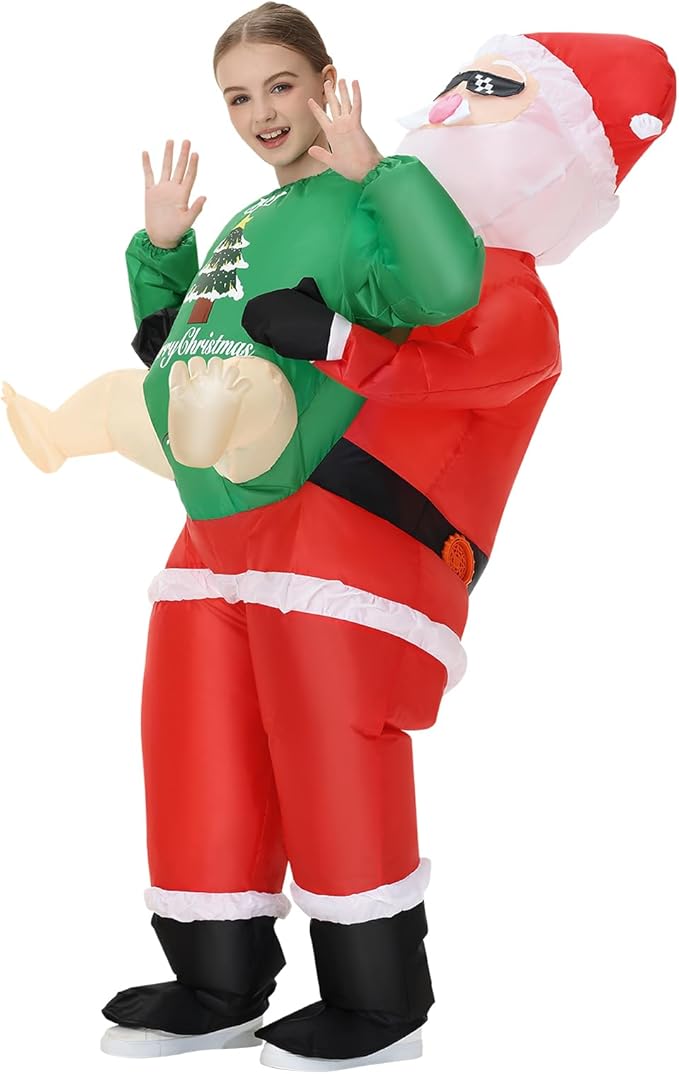 13 Funniest Inflatable Halloween Costumes for Kids in 2025 7 santa kids costume