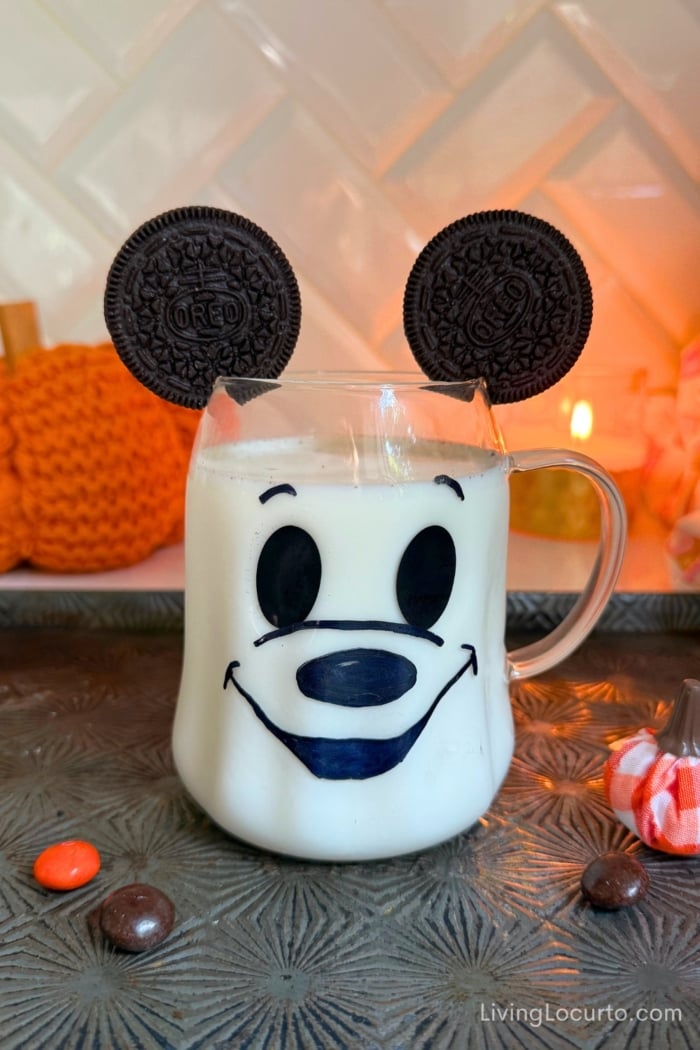 Mickey Ghost Milk & Cookies Halloween Treat