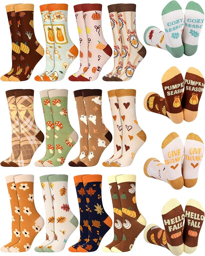 Apple Cider Punch Buckets 5 fall socks