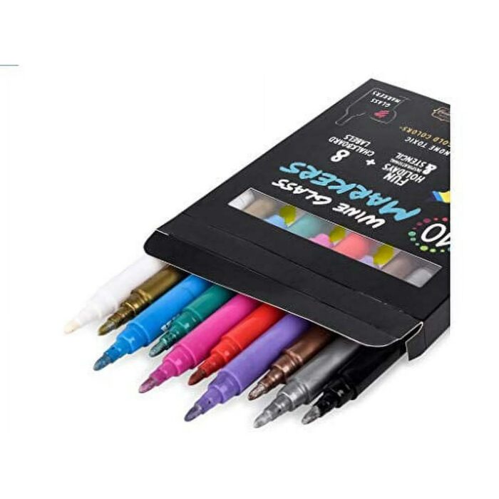 Mickey Ghost Milk and Cookies 4 wine glass markers