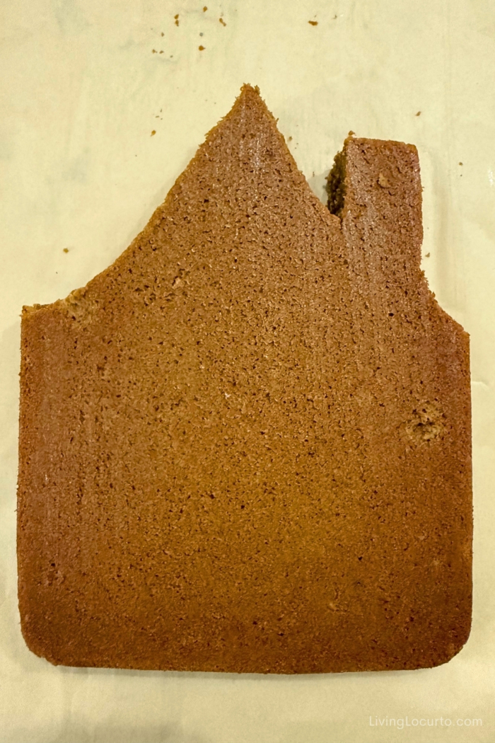 Gingerbread House Cake Cut Out