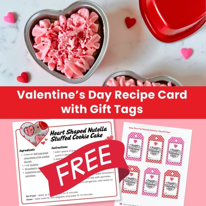 Valentines Day Recipe Card & Printable Gift Tags