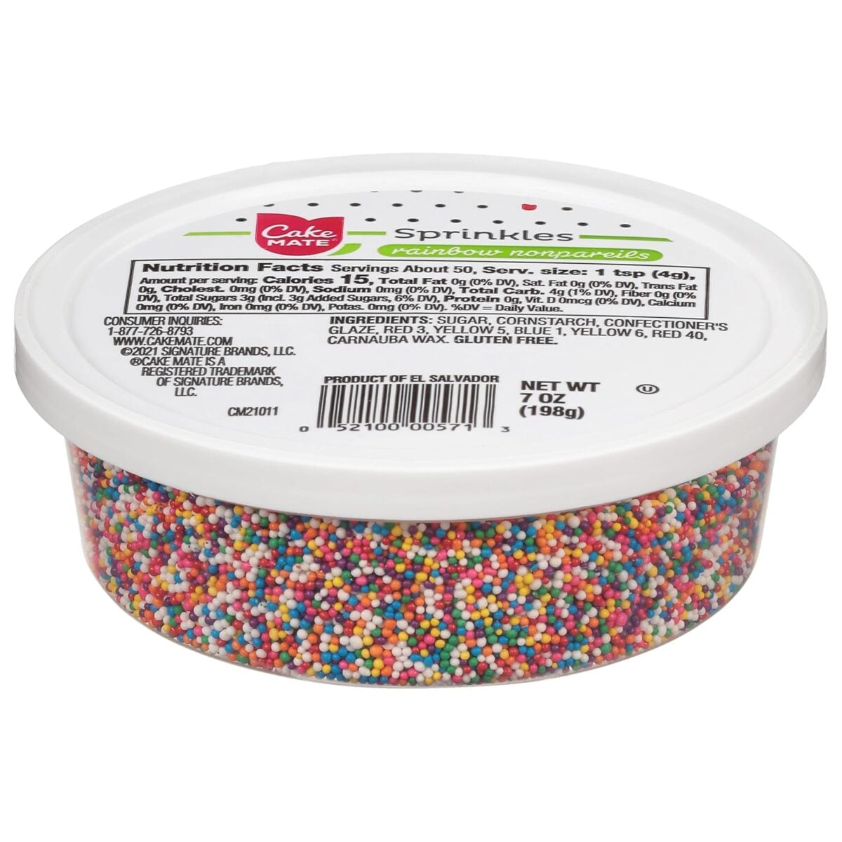Mini Dot Cakes (Dot Shots) 5 rainbow sprinkles
