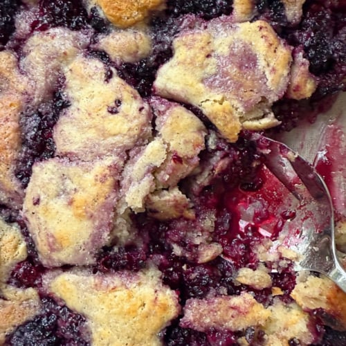Spiced Blackberry Cobbler Recipe with Bisquick