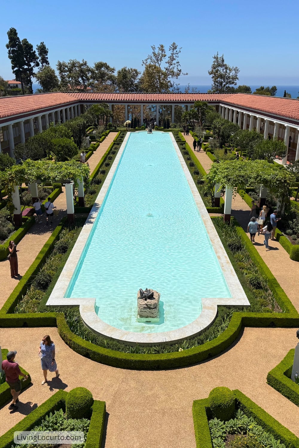 3 Days in Los Angeles - The Ultimate Itinerary 10 The getty villa pool and patio